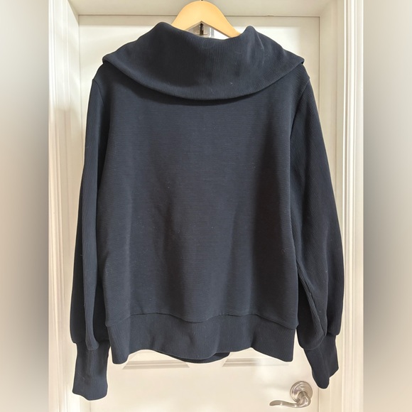 Varley Vine Ottoman Half Zip Pullover | M | Black - Picture 2 of 11